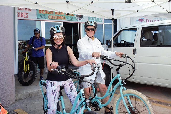 E-Bike City Tour though Cozumel & Taco Tasting Tour - SEDENA and the island monuments