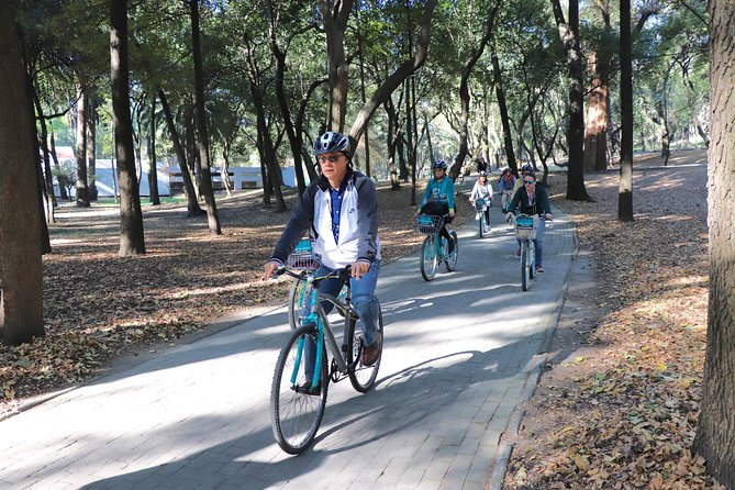 Explore Chapultepec & Mexico City sights by Bike - Entering Chapultepec Park by bicycle
