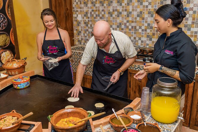 Flavorful Taco Adventure Workshop - Making guacamole before the tasting begins