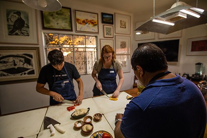 Flavors of Oaxaca: Cooking Class with No Set Menu and Local Market Tour - Sitting down to eat what you prepared