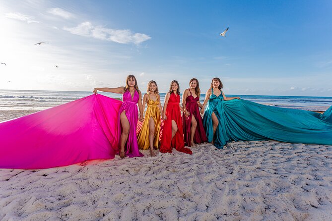Flying dress photoshoot cancun - How the photographer helps you pose