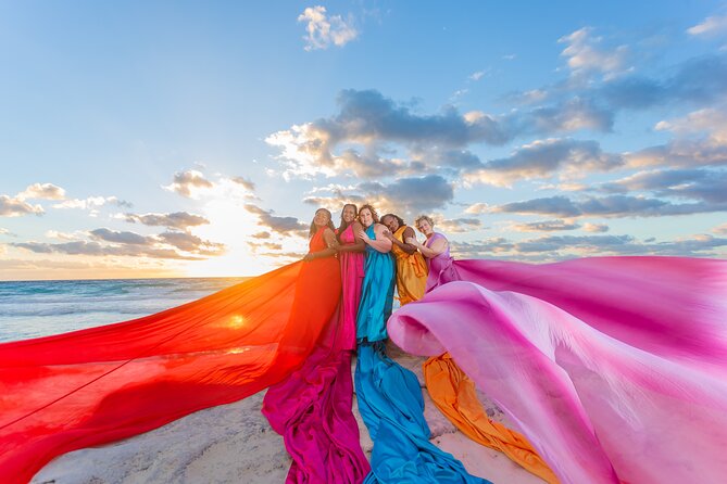 Flying dress photoshoot cancun - Timing, wind, and the best chance at good light