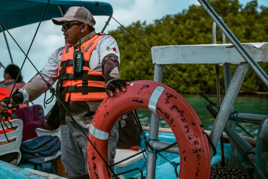 From Tulum: Sian Kaan Boat Trip Adventure with Lunch - A sandbar swim and a slower hour