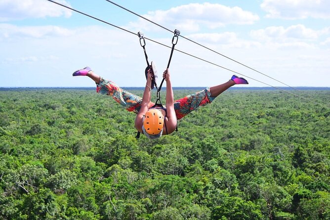 Full Adrenaline Day in Tulum! ATVs, Zipline, Cenote, Rappel, Food - The cenote swim is the calm center