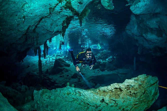 Go for 2 dives in cenote Dos ojos for certified divers - What is included for $190
