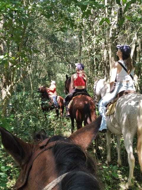 Group horseback ride on Holbox Island, Quintana Roo - How the small group changes the ride