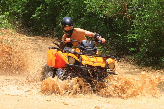 Hidden Cenote Swim & ATV Jungle Adventure with Transportation - Cooling off in the open-air cenote