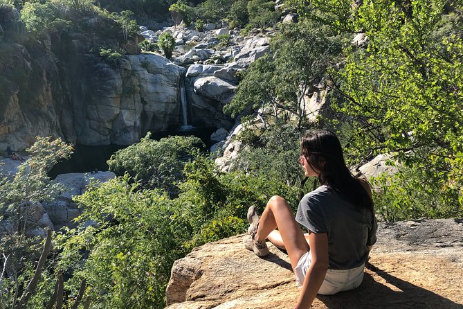 Hidden Waterfalls Hiking Adventure - Swimming in the waterfall basin