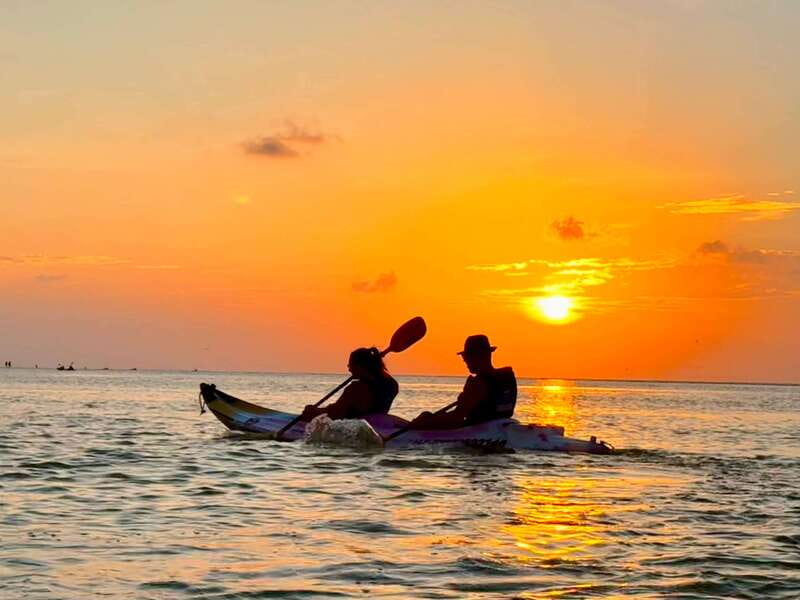 Holbox: Mangrove Sunset Kayak Tour - The 10-Minute Golf Cart Ride