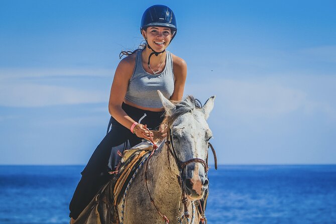 Horseback Riding Beach and Desert in Cabo - Meeting the horses and getting ready to ride