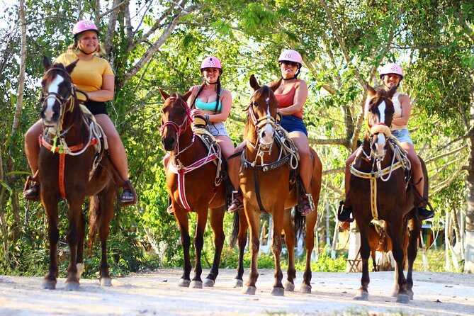 Horseback Riding Cenote, Zipline.Transportation & Tequila Tasting - Four ziplines and the hanging bridges