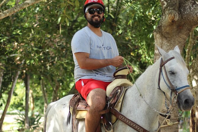 Horseback Riding Cenote, Zipline.Transportation & Tequila Tasting - The cenote inside the limestone cave