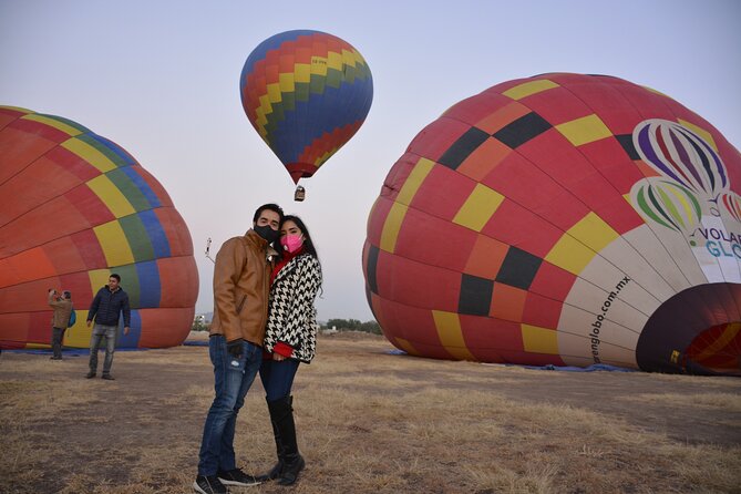 Hot Air Balloon Flight over Teotihuacán - The flight over the Sun and Moon Pyramids