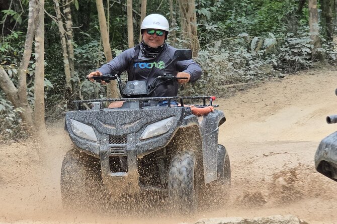 Jade Caverns and Mayan Village Cozumel ATV TOUR - Swimming at Jade Cenote