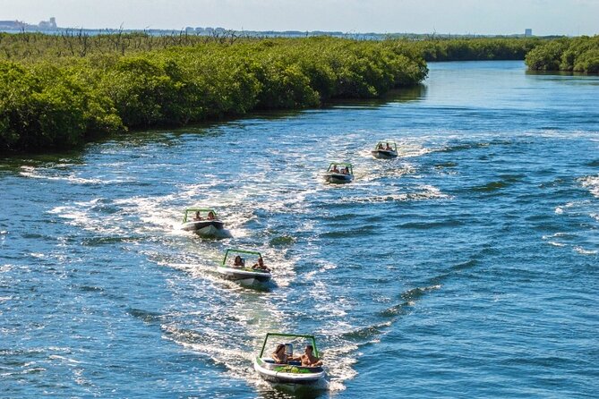 Jungle Tour adventure Cancun Speed Boat Through Mangrove - Timing the 45-Minute Ride