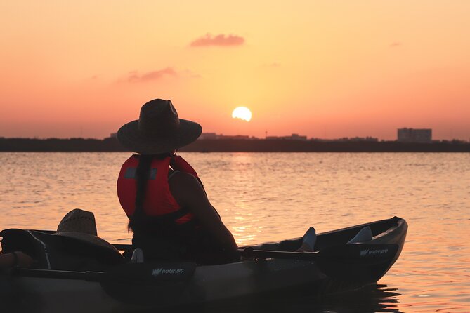 Kayak Tour at Sunset in Cancun - The open-water paddle can be the hard part
