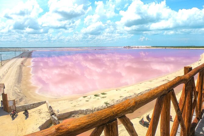 Las Coloradas, Río Lagartos and Playa Cancunito Tour from Mérida - Seeing the pink ponds at Las Coloradas