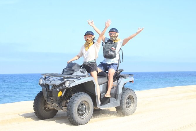 Los Cabos Beach & Desert Tour in Automatic ATV + Tequila Tasting - Getting comfortable on an automatic ATV