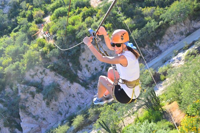 Los Cabos Costa Azul Zipline Eco-Adventure - Suspension bridge, Tarzan Swing, and the final rappel