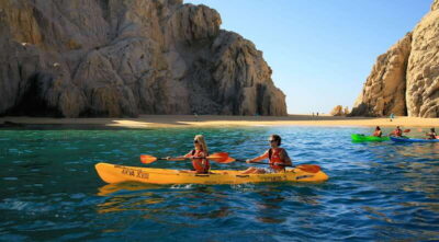 The Arch and Lover’s Beach Kayaking + Snorkeling