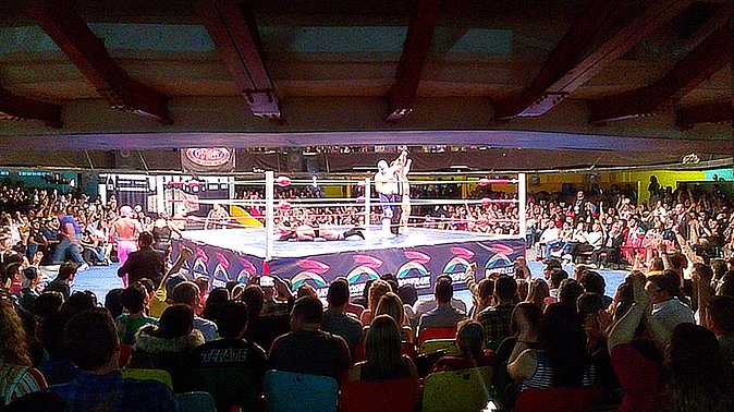 Lucha Libre wrestling show, tacos and beer with artist - Entering Arena México for the evening show