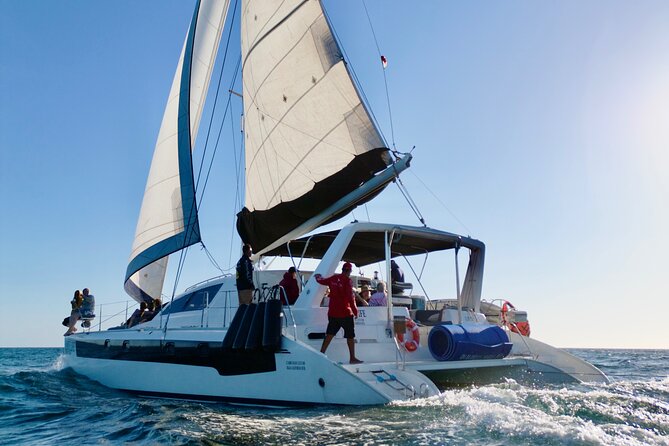 Luxury Sailing catamaran charter in Cabo San Lucas all inclusive - Cabo’s bay, Pelican Rock, and Balconcito Beach