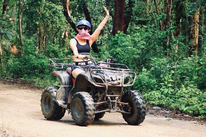 Maya Adrenaline Tulum: Cenote + 5 Ziplining + ATV Adventure - Five ziplines, with one long flight