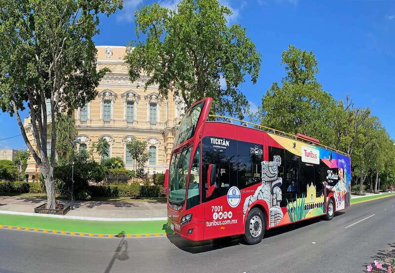 Mérida: Panoramic Sightseeing Tour Bus Ticket with 2 Routes - Norte Circuit: Paseo Montejo, parks, and grand city landmarks