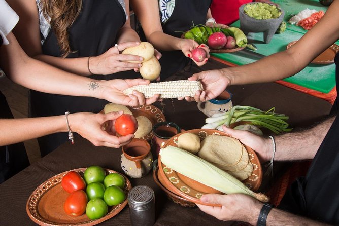 Mexican Cooking Class with fresh Local Market ingredients selection and transpor - Sopes and enchiladas make up the main meal