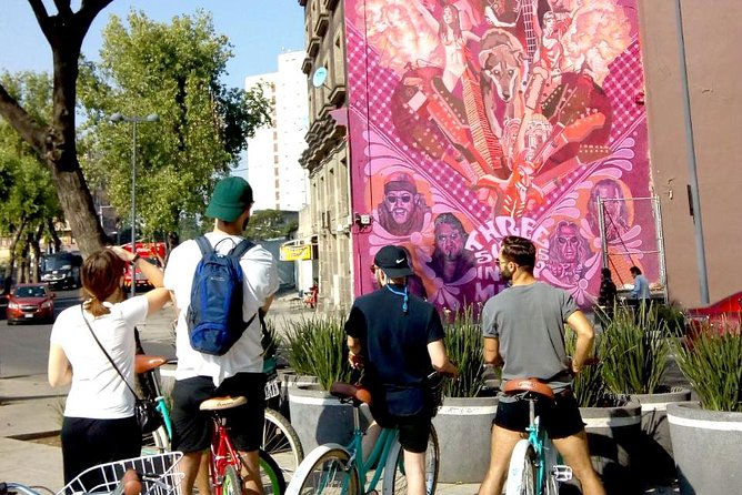 Mexico City; ART NACO : Murals & Street Art Bike Tour - The food stop is more than a quick refill