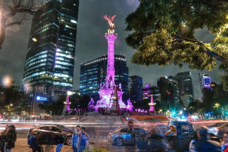 Mexico City: Night City Tour in a Double Decker Bus - The upper deck, weather, and photo strategy