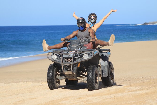 Migriño Beach & Dunes off-road Tour ATV - Crossing sand creeks, canyons, and dry riverbeds