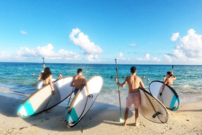 Morning Session - All Levels Paddleboard Group Caribbean Sea - Photos without carrying your phone