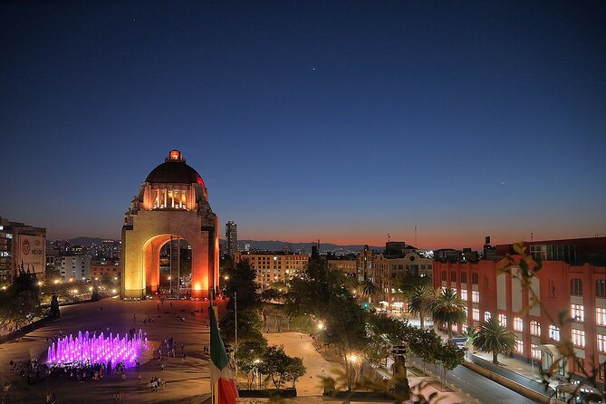 Night Tour of Mexico City Panoramic Ride on a Double-Decker Bus - Upper deck views, photos, and the weather