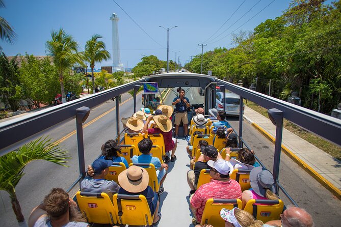 Open Top City Tour & Beach Break - A broad look at Cozumel from the top deck