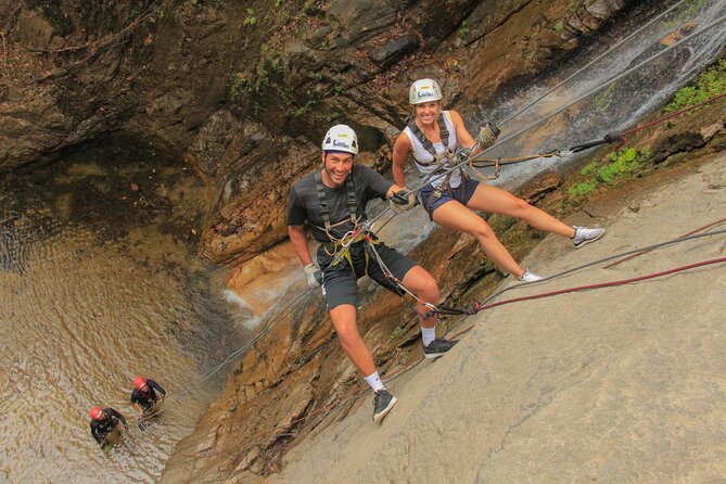 Outdoor Ziplining, Waterfalls & Speed boat in Puerto Vallarta - Waterfall rappelling and a very wet finish