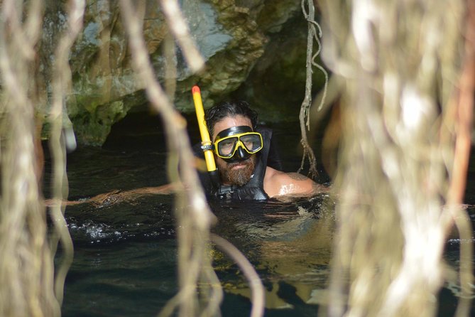 Playa del Carmen Jungle Tour: Tulum, Cenote Snorkeling, Ziplining and Lunch - Tulum above the Caribbean
