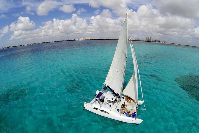 Private Catamaran from Cancun to Isla Mujeres for up to 13 People - Fernando, Willy, Victor, Maya, and the crew