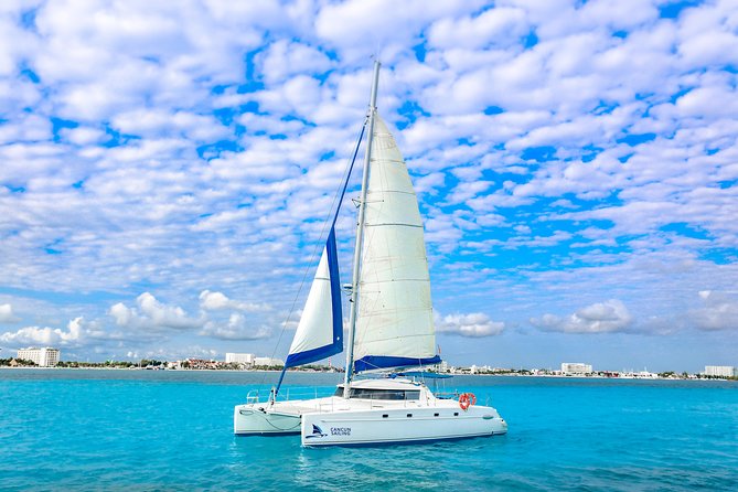 Private Catamaran from Cancun to Isla Mujeres | For up to 30 pp - From Marina Las Perlas to the open water