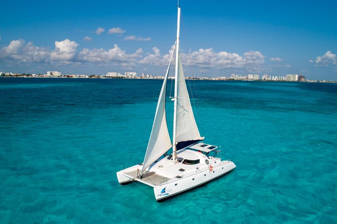Private Catamaran from Cancun to Isla Mujeres | For up to 40 pp - Setting sail from Marina Las Perlas