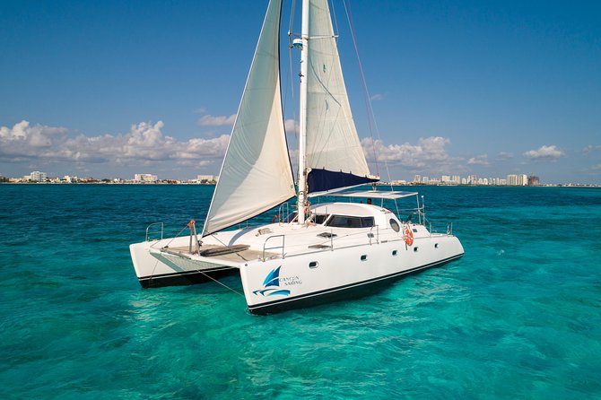 Private Catamaran from Cancun to Isla Mujeres | For up to 40 pp - Sailing, spinnaker rides, and the party atmosphere