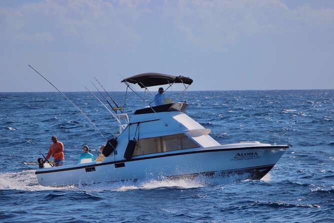 Private fishing charter Bertram 31ft 6 pax max if you don't fish you don't pay - Choosing between 2, 4, 6, and 8 hours