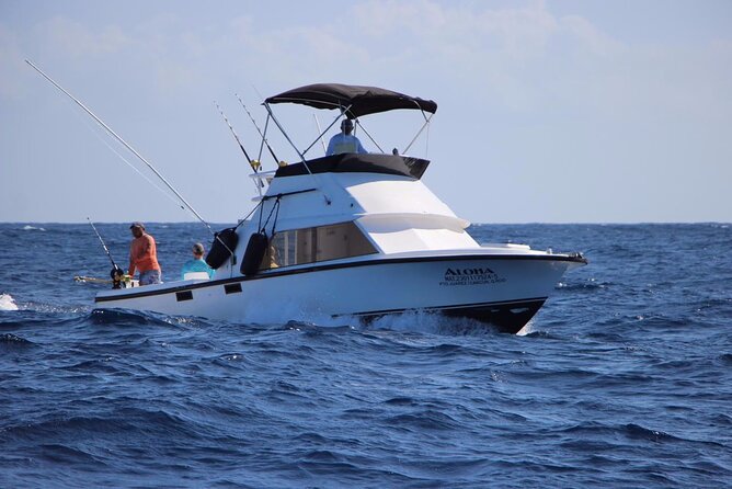 Private fishing charter Bertram 31ft 6 pax max if you don't fish you don't pay - Fish, weather, and the luck factor