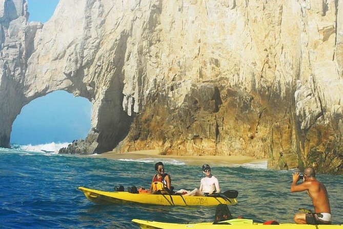 Private Los Cabos Arch & Playa del Amor tour by Glass bottom kayak - Wind, waves, and the early start
