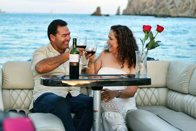 Private Luxury Pontoon Boat, Snorkel, Arch, Sunset & byond - Land’s End, the Arch, and Cabo’s split personality