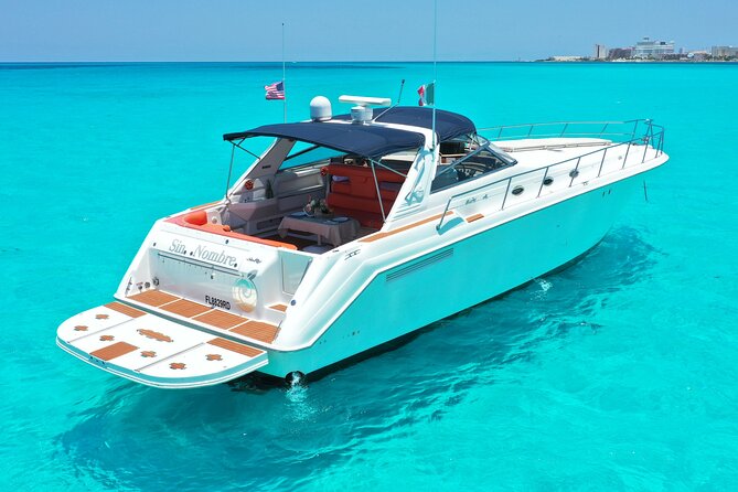 Private Luxury Yacht 55FT Rental in Cancun - Playa Norte and Punta Sur on Isla Mujeres