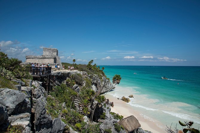 Private Tulum Ruins, Turtles in Akumal and Cenote Adventure - Tulum ruins above the Caribbean Sea