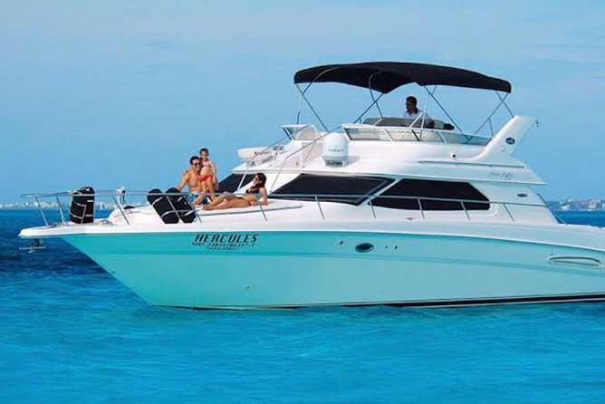 Private Yacht - 46 ft SeaRay Cancun Bay Snorkel 23P4 - What the Cancun route feels like