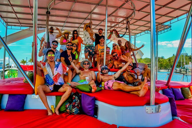Private Yacht Charter ChicaFUN 3 Waterslides All Inclusive - A food and drink setup made for a long afternoon