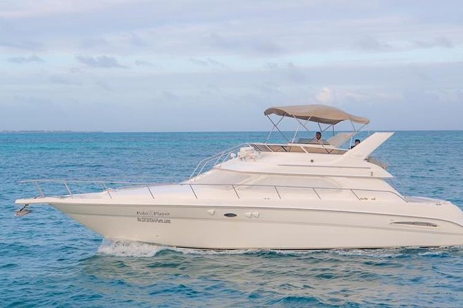 Private Yacht Rental Sea Ray 46ft Cancun 23P3 - Reaching Isla Mujeres and Playa Norte